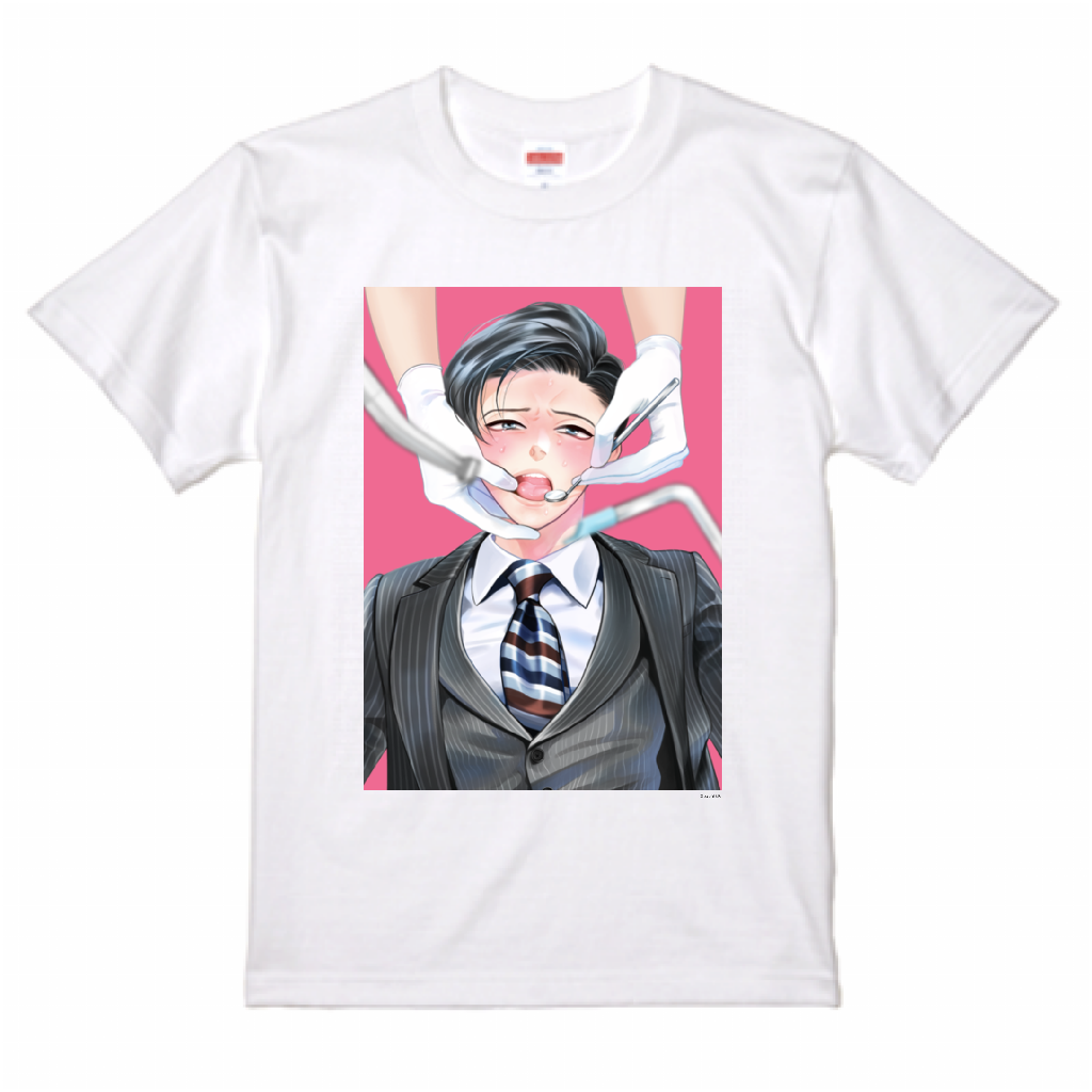 三森さんのやらしいおくち Tシャツ 表紙５ -ホワイト-