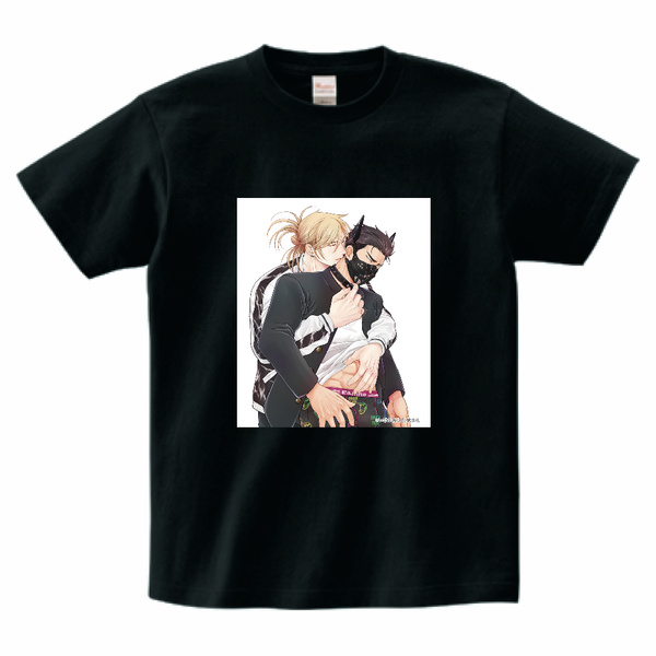 ヤンキーくんは犬を愛でたい　Tシャツ 表紙 -ブラック -