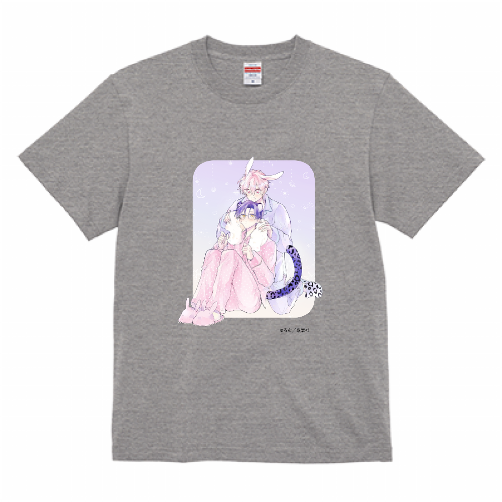 この発情はオフレコでお願いします！ Tシャツ 描き下ろし -グレー-