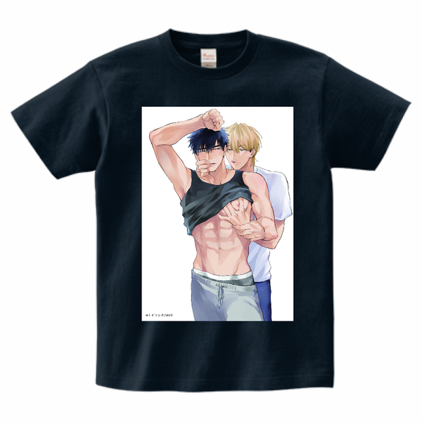 惚れた男は親友で　Tシャツ 表紙１  -ネイビー-