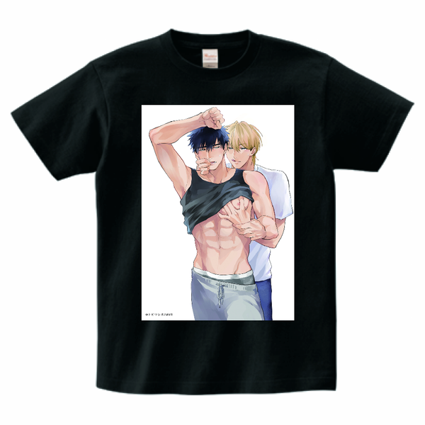 惚れた男は親友で　Tシャツ 表紙１  -ブラック-